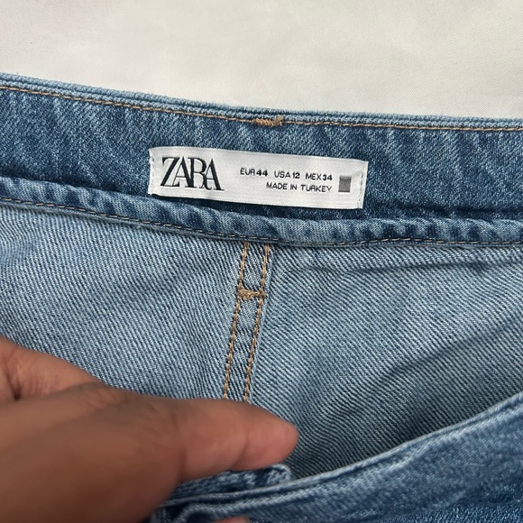 Zara | front pleat wide leg jeans - Picture 7 of 15